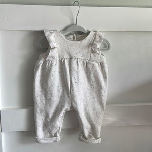 The Neutral Babe Ruffled Sprinkle Sleeveless Playsuit